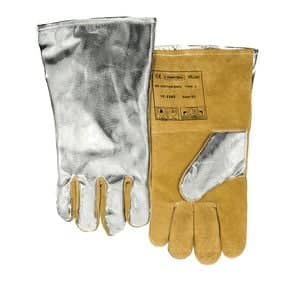 Gant mig cuir avec dos aluminisé