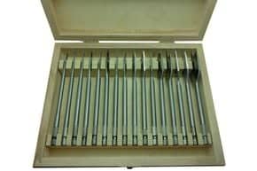 Coffret de 16 mèches plates queue 6 pans