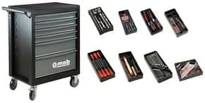 Servante 6 tiroirs avec 140 outils
