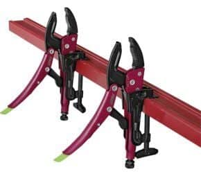 Lot de 2 pinces étaux avec presse de serrage