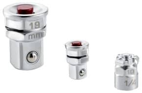 Lot de 3 adaptateurs pour clé vers carré 1/4" et 1/2"