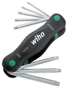 Jeu de 8 clés mâles Torx percé