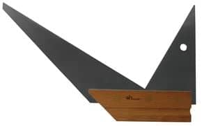Équerre double onglet bois / acier