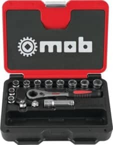 Coffret de douilles traversantes 1/2" 14 pièces