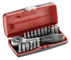 Coffret d'embouts 1/4" avec manche rotatif
