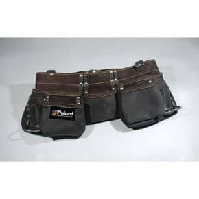 Poche à clous double cuir luxe