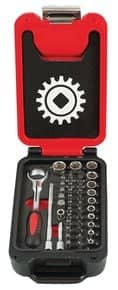 Coffret fusion box 1/4" cliquet manche rotatif