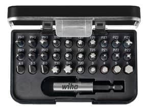 Coffret 30 embouts standard FENTE / PH / PZ / TORX /6 PANS + porte-embout