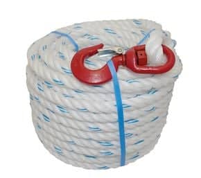 Corde à poulie polypropylène avec crochet