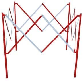 Barrière extensible carrée