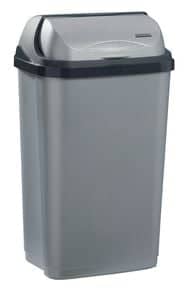 Poubelle à couvercle coulissant 50 L