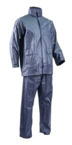 Ensemble de pluie PU / PVC Bleu
