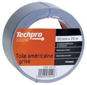 Adhésif toile américaine grise