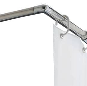Tringle d'angle pour rideau de douche