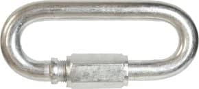 Maillon rapide Acier zingué blanc