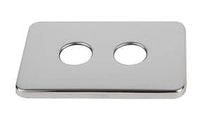 Plaque de finition inox entraxe 55 mm