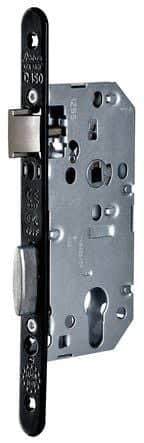Code 004295 - Serrure D 450 axe 45 mm têtière acier noir