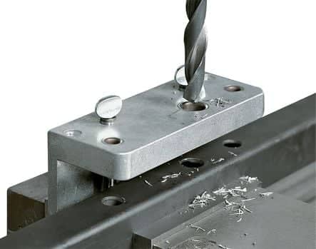 Code 005030 - Gabarit de perçage pour serrure et gâche LOCINOX pour profil 40, 50 et 60 mm