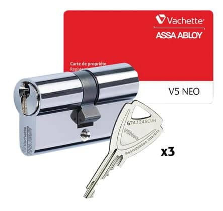 Code 006269 - Cylindre de sûreté V5 NEO