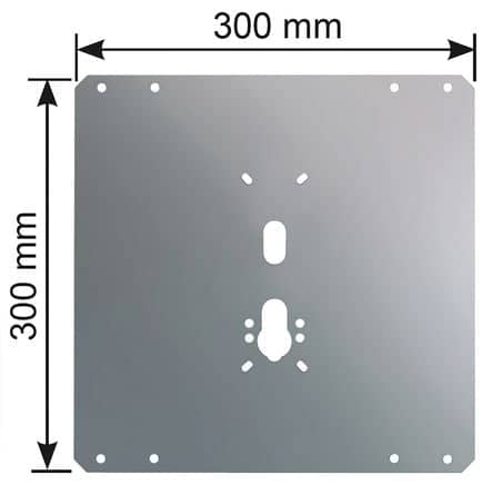 Code 008432 - Plaque de protection acier pour serrure 4 points