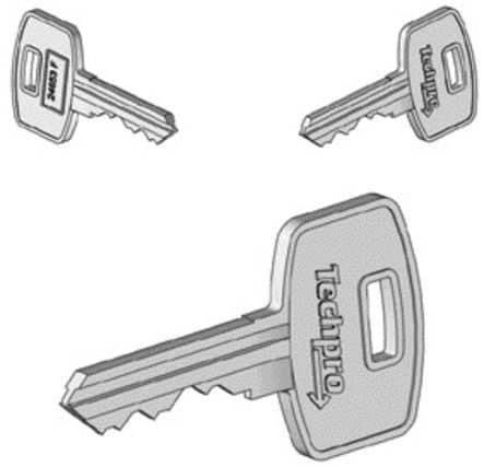Code 011123 - Clé supplémentaire Techpro