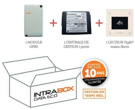 Code 020021 - Intrabox Data Eco lecteur de proximité Vigik® mains-libre
