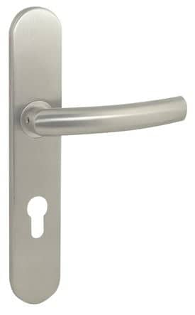 Code 068589 - Demi-ensemble inox sur plaque L 57 béquille saillie réduite