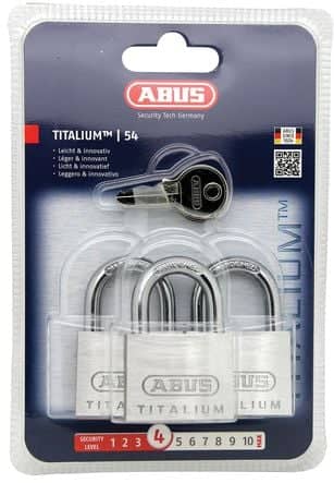Code 083377 - Cadenas 54TI/40 s'entrouvrant par 3