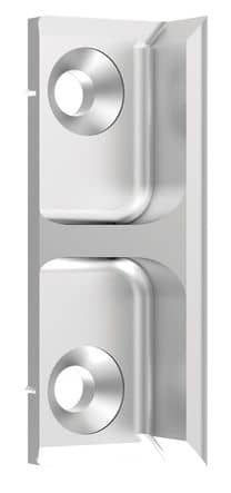 Code 099085 - Gâche bois - jeu de 12 mm - En applique - Euronut 6/8 x 4 mm - A9