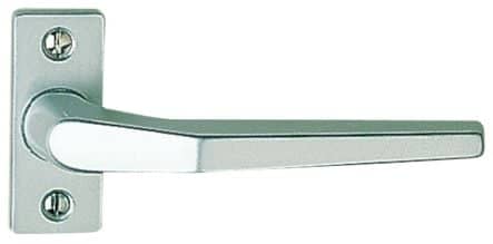Code 101576 - Béquilles doubles sur rosaces, carré de 8 mm 117GF22 : carré 8x110 mm - Argent