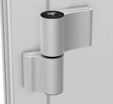 Code 101641 - Paumelle TURBAND 4 2L, axe à 20 mm, EA 62,5 mm A903 9W000 : avec vis d'ancrage 58 mm - Noir 9005