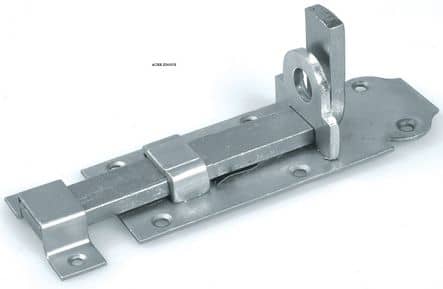 Code 111482 - Verrou de box porte-cadenas pêne plat