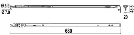 Code 114289 - Compas long galicube