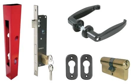 Code 121360 - Tube et serrure de base pour portail battant