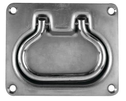 Code 121382 - Poignée sur platine à encastrer