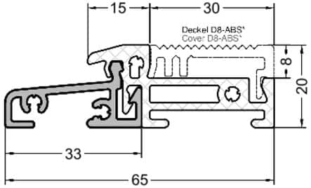 Code 123236 - Profil seuil aluminium WESER 20 TI