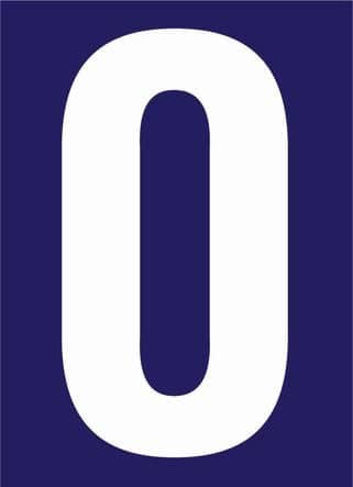Code 135240 - Numéro de rue pré-adhésif