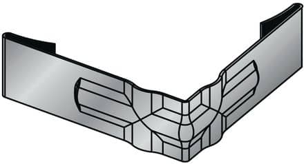 Code 171241 - Équerre d'angle acier pour cadre de tapis