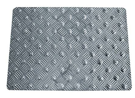 Code 179186 - Dalle en aluminium argent damier larmé