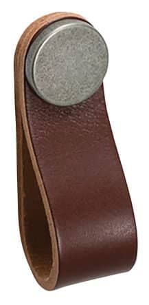 Code 201820 - Cuir marron / pastille vieux fer