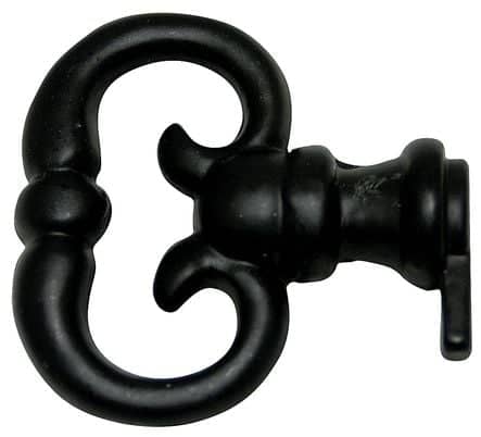 Code 205341 - Fausse clé fer laqué noir