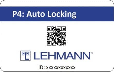 Code 228207 - Carte auto-locking