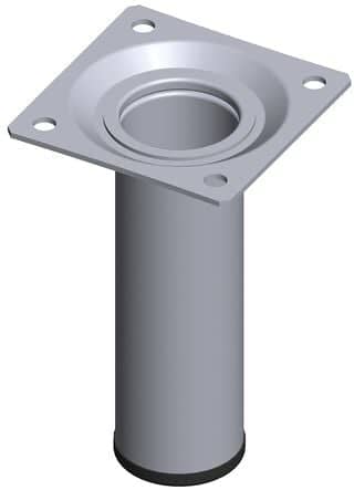 Code 245283 - Pied de meuble rond métallique