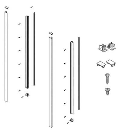 Code 245743 - Rail de guidage crystal-line