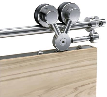 Code 251030 - Ensemble monture en V Exterus pour porte bois 1 vantail