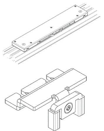 Code 254239 - Amortissement pour porte centrale Hawa Combino 50 H FS