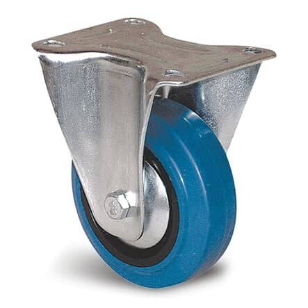 Code 254400 - Roulette PORTROLL roue caoutchouc bleu