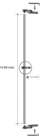 Code 256945 - Barre de liaison pour ferrure Pegaso