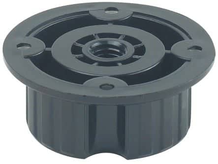 Code 257915 - Embase ronde ABS pour pied seul
