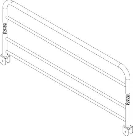 Code 258551 - Barrière pliable pour lit Silvy superposé